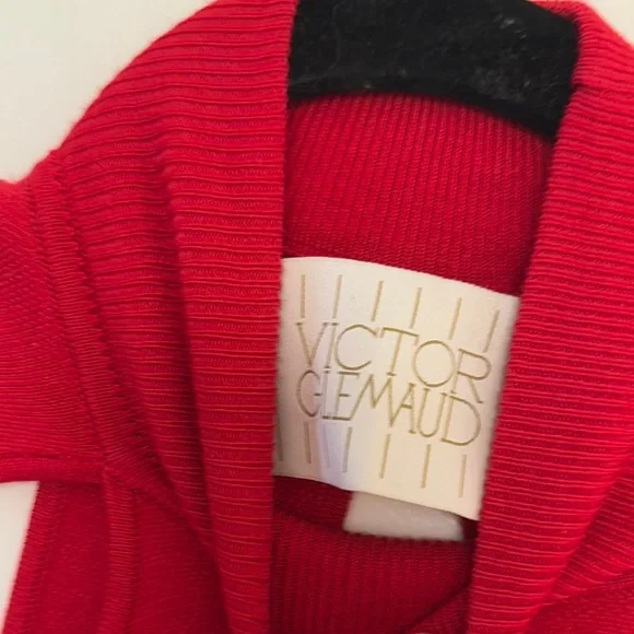 Victor Glemaud Red maxi knit Dress, S - Picture 2 of 3